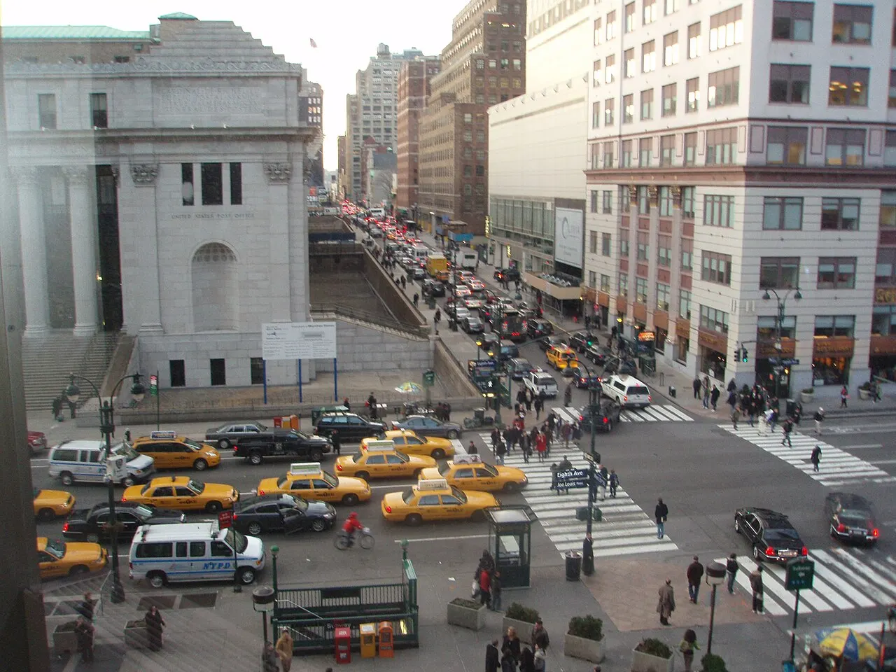 Cars on the road in New York
